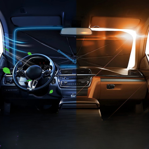 Compacte Zonnescherm Voor Voorruit – Snelle En Effectieve Installatie