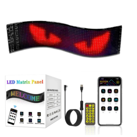 Banda LED flexibilă programabilă – Mesaje luminoase personalizate