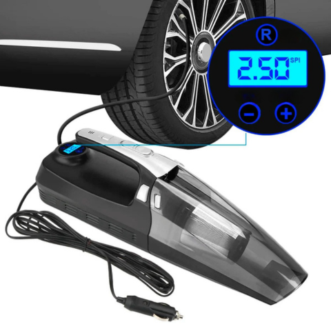 Vysavač do auta 4-v-1 – Vysoký výkon 12V/120W