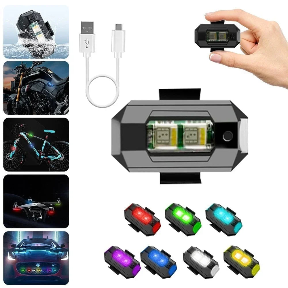 Luces LED Anticolisión Para Moto – Seguridad Y Estilo