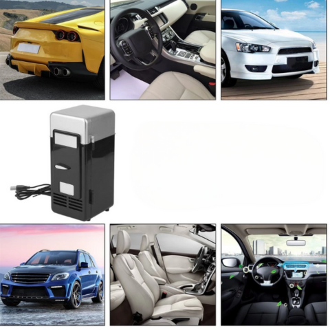 ثلاجة صغيرة USB 5V 10W — مثالية للمكتب والسيارة