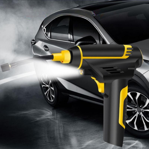 Kantava Ilmakompressori 120W — Nopeaa Täyttöä Digitaalisella Näytöllä