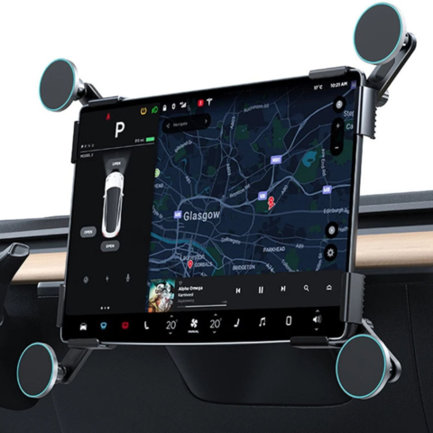 Support Téléphone Pour Tesla — Fixation Magnétique Et Recharge Sans Fil
