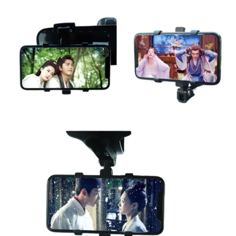 Soporte de Teléfono para Coche — Ajustable y Fijación Sólida
