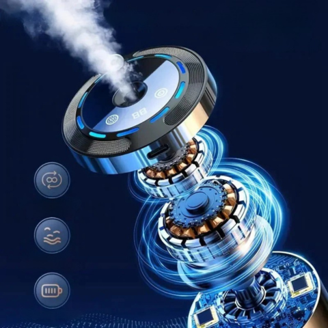 Luftbefeuchter mit Licht für das Auto — Luftreiniger & LED-Ambiente