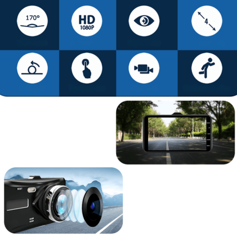 Dashcam Anteriore e Posteriore – Sorveglianza Continua del Tuo Veicolo