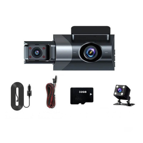 Inbouwcamera Auto — Dubbele Lens Met Geïntegreerde Achtercamera