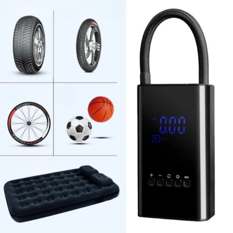 Mini prenosný kompresor – LED displej a nastaviteľný tlak