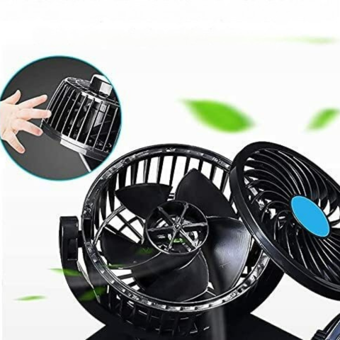 Ventilator Dublu pentru Mașină — Ideal pentru Vară ca și Iarnă