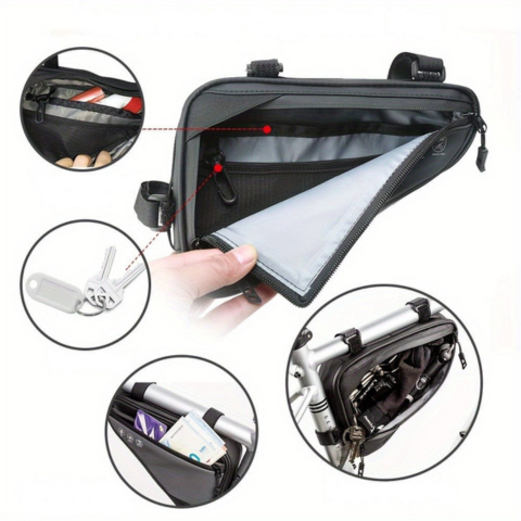 Geantă de cadru pentru bicicletă impermeabilă — Ușoară și rezistentă