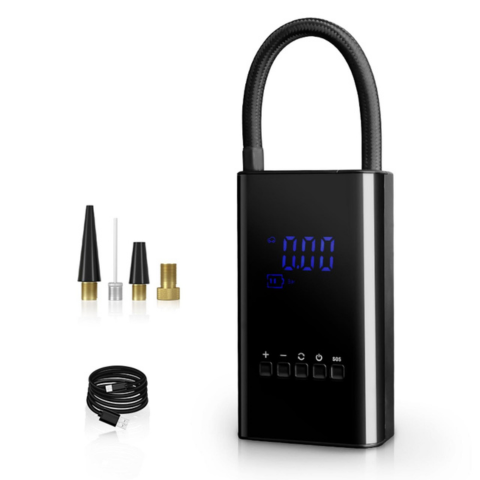 Μίνι Φορητός Συμπιεστής – Οθόνη LED και Ρυθμιζόμενη Πίεση