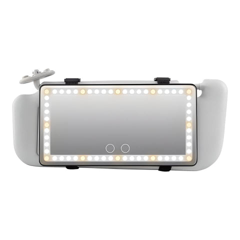 LED Sunshade Mirror For Car – Adjustable And Rechargeable Lighting
