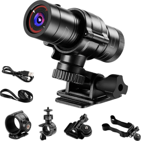 Vandtæt Kamera Til Styr Og Hjelm – Ideelt Til Cykling Og Motorcykel