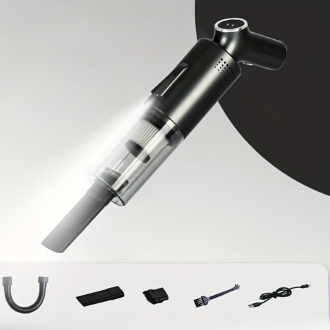 Trådløs Bilstøvsuger — Digital Skærm Og Realtids Overvågning