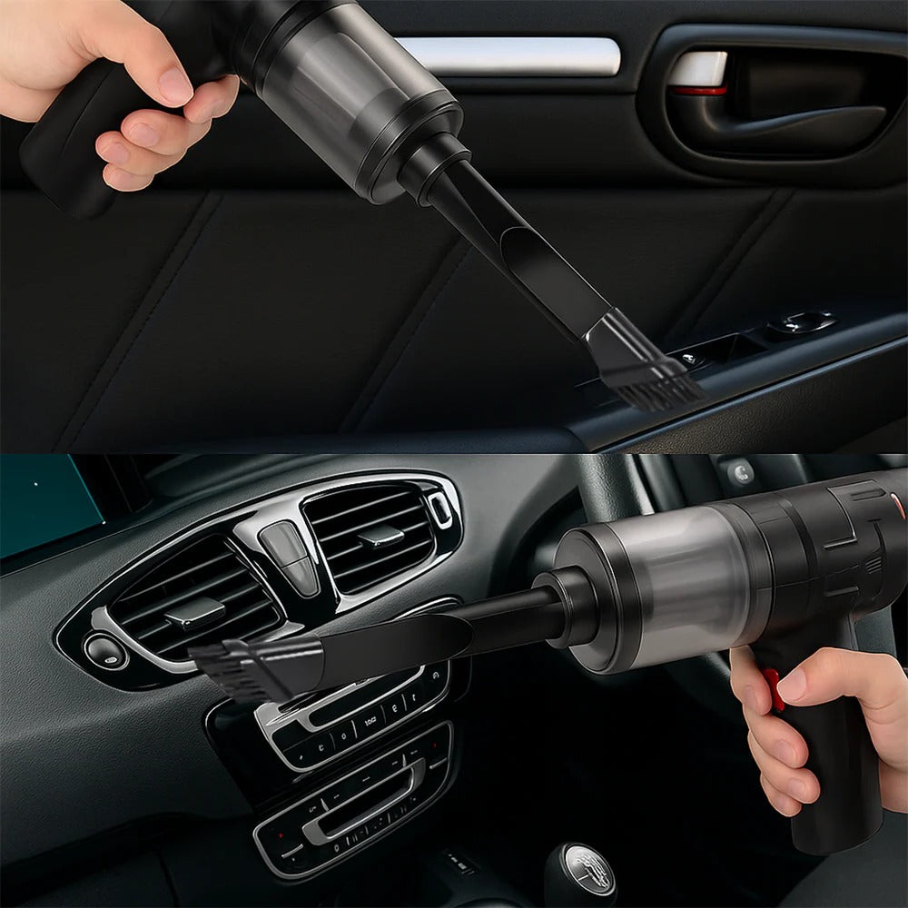 Draadloze Auto Stofzuiger 95000Pa — Diepe en Directe Reiniging
