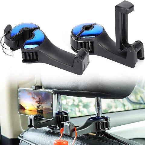 Support Phone and Bag for Headrest – 2-in-1 Practical