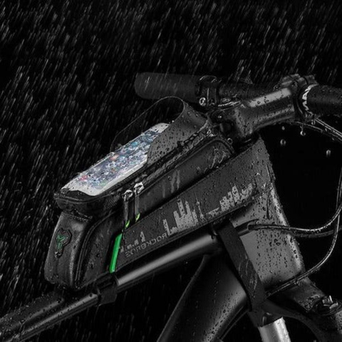 Vattentät cykelväska – Telefonstöd och praktisk förvaring 