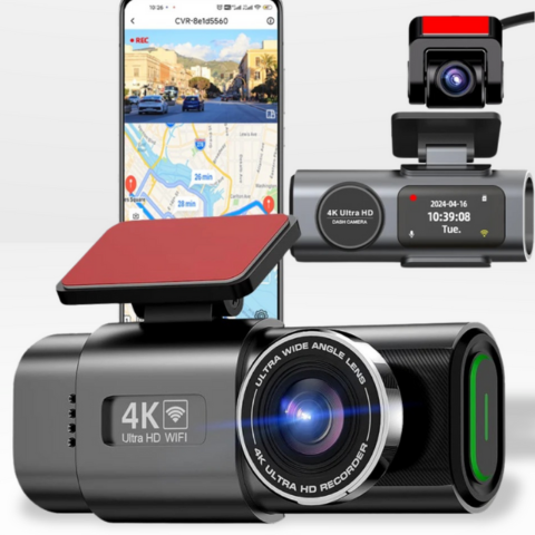 מצלמת רכב 4K UHD – ביטחון והגדרה גבוהה 