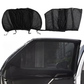 Lote de 4 parasoles para coche – Protección completa de las ventanas 
