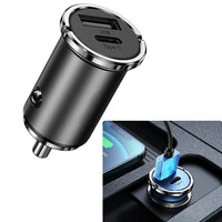 Compacte Auto-oplader – Dubbele USB-poort en Snelladen 
