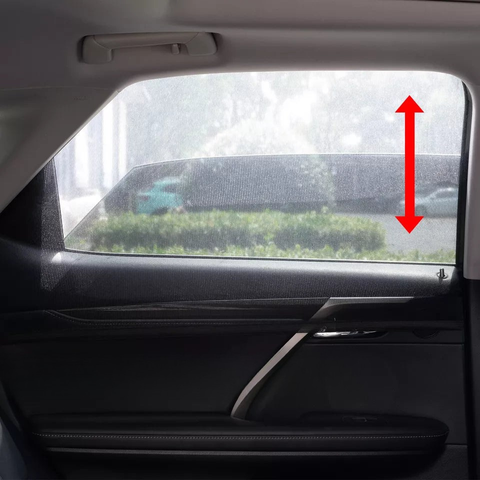 Lote de 4 parasoles para coche – Protección completa de las ventanas 