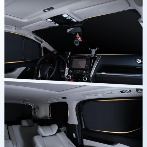 トヨタ 4ランナー 2010-2024 用カスタムサンシェード – 最大内部保護 