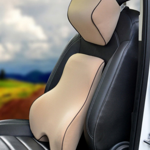 Suport lombar din spumă de memorie și pernă pentru tetieră - confort și alinare a spatelui