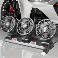 Mini Ventilateur À Triple Tête – Fraîcheur Optimale En Voiture