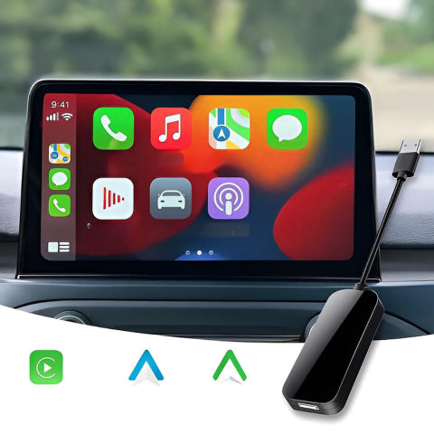 Uniwersalny bezprzewodowy adapter samochodowy — łatwy w użyciu CarPlay i Android Auto 