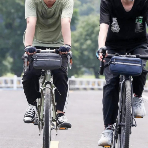 Pyörän ohjaustangon laukku — Kätevä säilytys & Nopea pääsy 