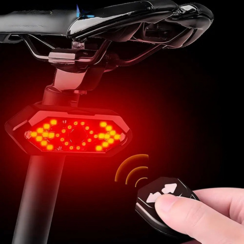 自転車用フラッシャー – 充電式リモコン付き 