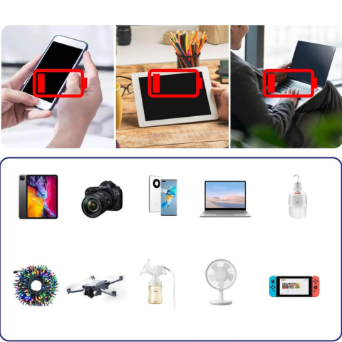 Convertidor De Corriente Para Coche – Enchufes De Red Y Puertos USB Rápidos 