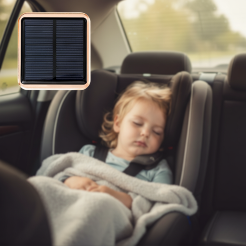 Purificator de Aer Solar pentru Mașină — Compact și Reîncărcabil USB 