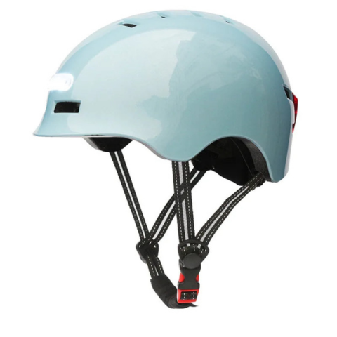 Bycykelhjelm – Med for- og baglys 