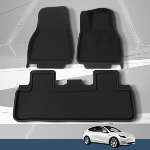 Skreddersydd gulvmatte for Tesla Model Y — Hel beskyttelse & elegant design 