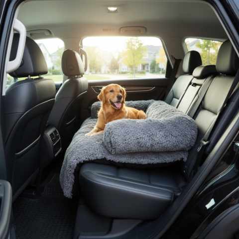 犬用多機能ソファベッド — 車内での快適さ 