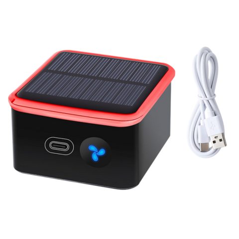 Purificator de Aer Solar pentru Mașină — Compact și Reîncărcabil USB 