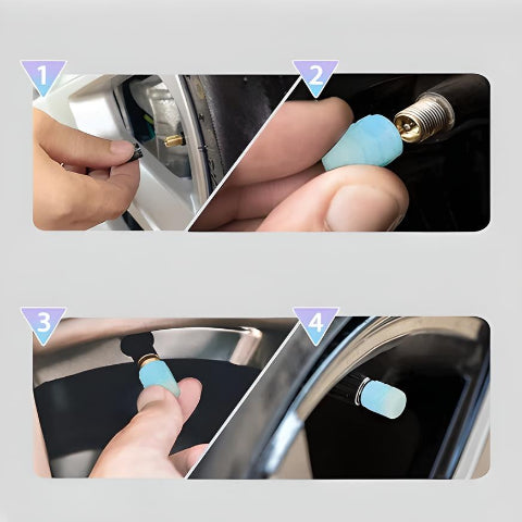 Tapones de válvula brillantes – Visibilidad y seguridad 