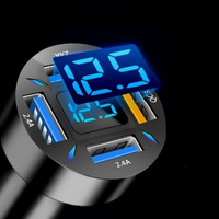 شاحن ولاعة السجائر العالمي ومتعدد USB 