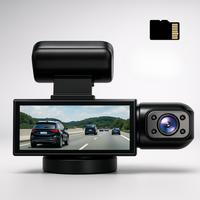 Dashcam Double Full HD Auto - Noční vidění + Vnitřní kamera 