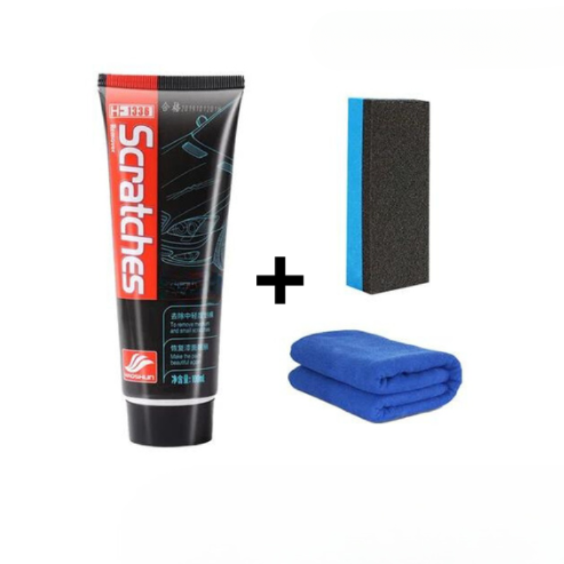Kit Raderstreck Bil – Färgrenoveringskräm + Appliceringssvamp 
