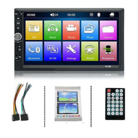 Sistem Multimedia Mașină — Ecran Double Din & Redare Video HD 