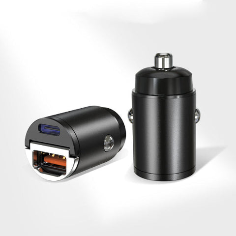 Adapter ładowarki samochodowej USB – kompaktowy wtyk zapalniczki 